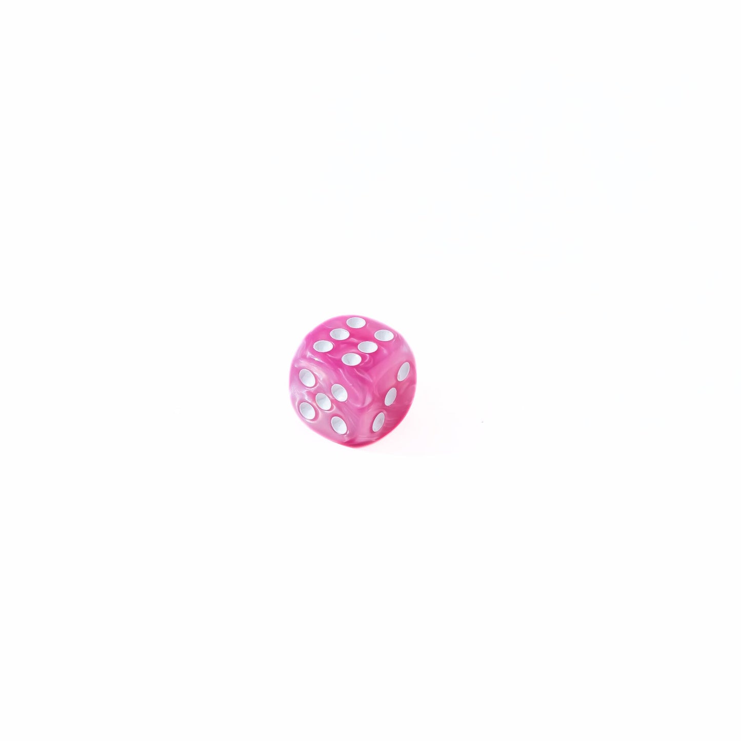 Easy Roller Dice Co 25 Count Pack Of 12Mm D6 Dice - Matching Collection Of 6 Sided Dice With Pips (Bubble Gum)