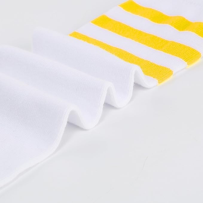 Lmyove Classic Yellow 5-Piece Cheerleading Set For Kids - Includes Top, Skirt, Pom Poms, Headband, And Socks,3-4Y