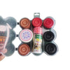 Carrom Board Wooden Coins | Set of 20 Coins 1 Striker 1 Powder 20 Grams Professional Carrom Board Game | enhanced Veneer Wood Coins Set Combo - Tounament Grade |
