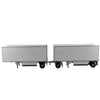 Wabash National 28' Double Pup Trailers White Transport Series 1/50 Diecast Model by Diecast Masters