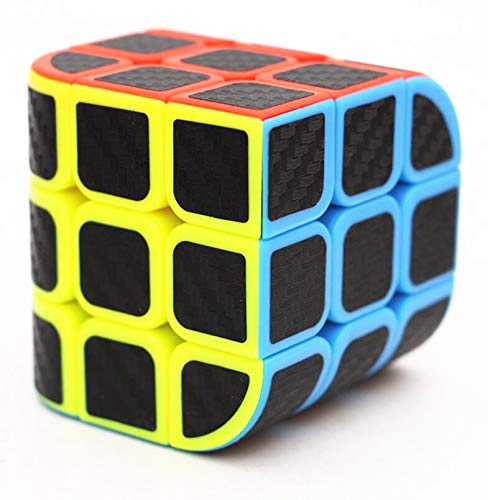 CuberSpeed 3X3 Carbon Fiber Speed Cube Penrose Model MF8824 - Stickerless Black Puzzle
