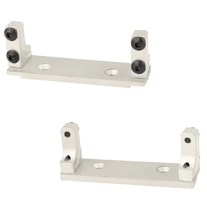 RZXYLRC 1/10 Metal Alloy Front Axle Servo Mount Holder Servo Fixed Bracket for AXI03004 Capra 1.9 RC Car Alloy Upgrade Parts (Si