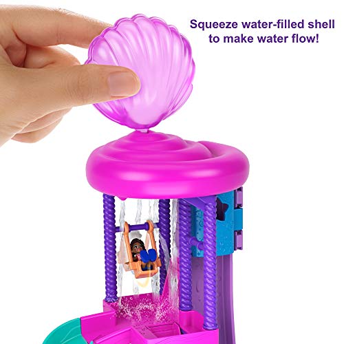 Polly Pocket Outdoor Toy With 2 Micro Dolls & Accessories, Pollyville Super Slidin Water Park Playset