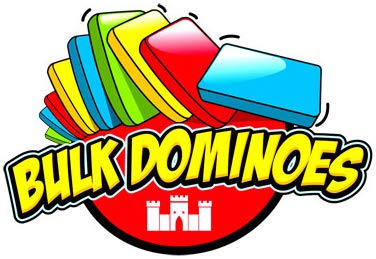 Bulk Dominoes Plastic Bulk 100pcs - Building and Stacking and Chain Reaction Toppling STEAM Toy Blocks for Kids (Yellow)