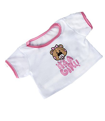 It'S A Girl T-Shirt Teddy Bear Clothes Fits Most 14'-18' Build-A-Bear And Make Your Own Stuffed Animals