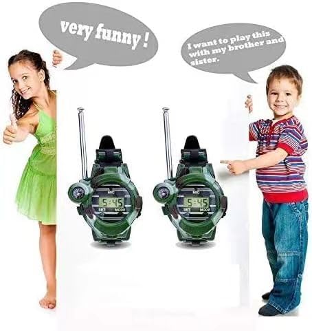 Walkie Talkie For Kids,Walkie Talkies Watch Spy Army Toys Gifts For Children,Two-Way Radio Walky Talky Watches With Flashlight C