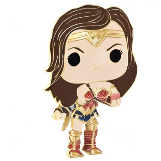 Funko POP Pin: DC - Wonder Woman (Styles May Vary) Multicolor, 3.75 inches