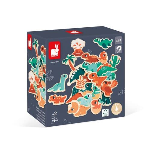 Janod Wooden Magnets - Imagination And Creativity Sets (Dinosaurs)