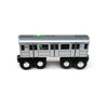 MUNI PALS NYC Subway 6 Car Wooden Toy Train Set - Silver, Compatible with Major Wooden Railway Systems