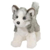 Douglas Husky Dog Plush Stuffed Animal - Gray/White, 10" Long, Model 1736, Soft Plush Fabric