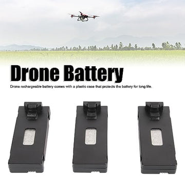 Bewinner 3PCS 3.7V 2600mAh LiPo Battery, High Battery Capacity, Rechargeable Quadcopter Drone Lithium Batter for E88max E99max P
