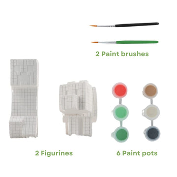 Innovative Designs Minecraft Paint Your Own Figurines Arts and Crafts Set for Boys Girls