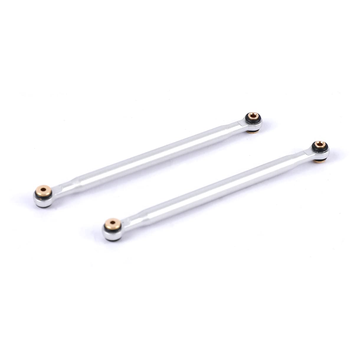 RZXYLRC Aluminum Alloy Rod Link Suspension Linkage Kit for 1/24 RC Crawler Car SCX24 Deadbolt AXI90081 AXI00004 Upgrades (Silver