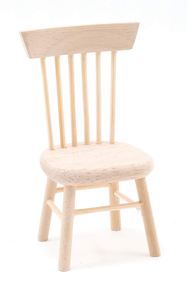 Classics By Handley Dollhouse Miniature Unfinished Kitchen Side Chair