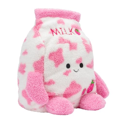 Bumbumz 12-Inch Plush - Sunday Strawberry Milk Collectible Stuffed Toy - Breakfastbumz Series