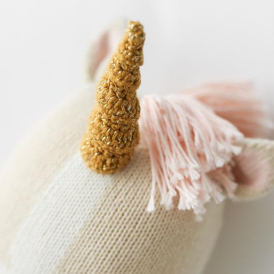 Cuddle + Kind Zara The Unicorn Regular 20'' Hand-Knit Doll - 1 Doll = 10 Meals, Fair Trade, Heirloom Quality, Handcrafted In Per