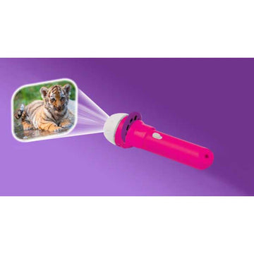 Brainstorm Toys: Cute and Cuddly Flashlight and Projector, Projects 24 Color Cute and Cuddly Images of Animals Onto Walls and Ce