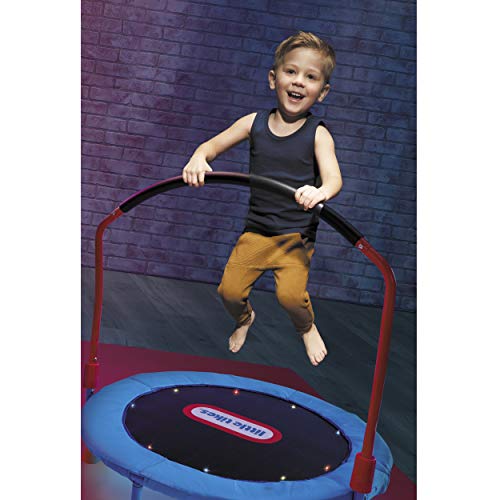 Little Tikes Light-Up 3-Foot Trampoline With Folding Handle For Kids Ages 3 To 6