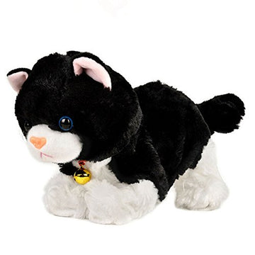 Smalody Interactive Plush Toys, Novelty Sound Control Electronic Cat Electronic Pets Robot Cat Gift For Children (Black)
