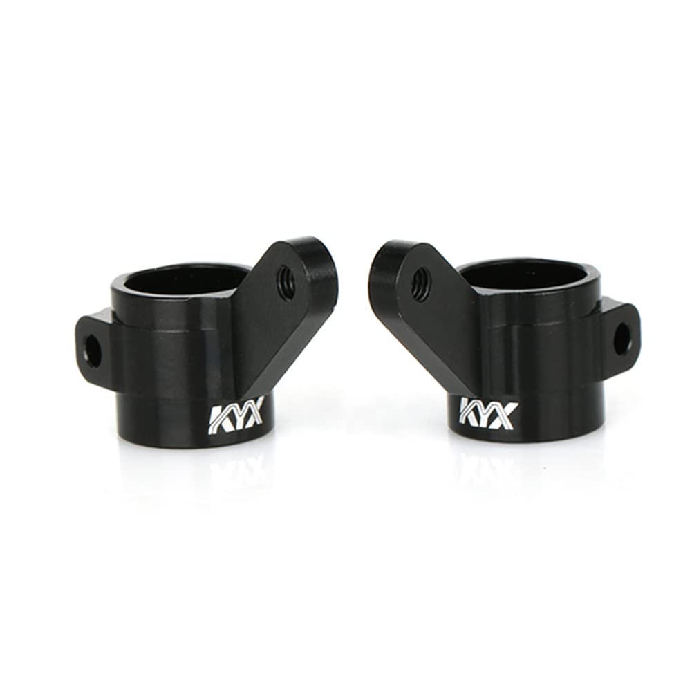 KYX Racing CNC Machined Aluminum Steering Blocks Left & Right Steering Knuckles Upgrades Parts Accessories for RC Crawler Car Tr