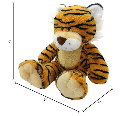 Anico 13" Plush Tiger Toy - Orange Soft Stuffed Animal, Model 33290843