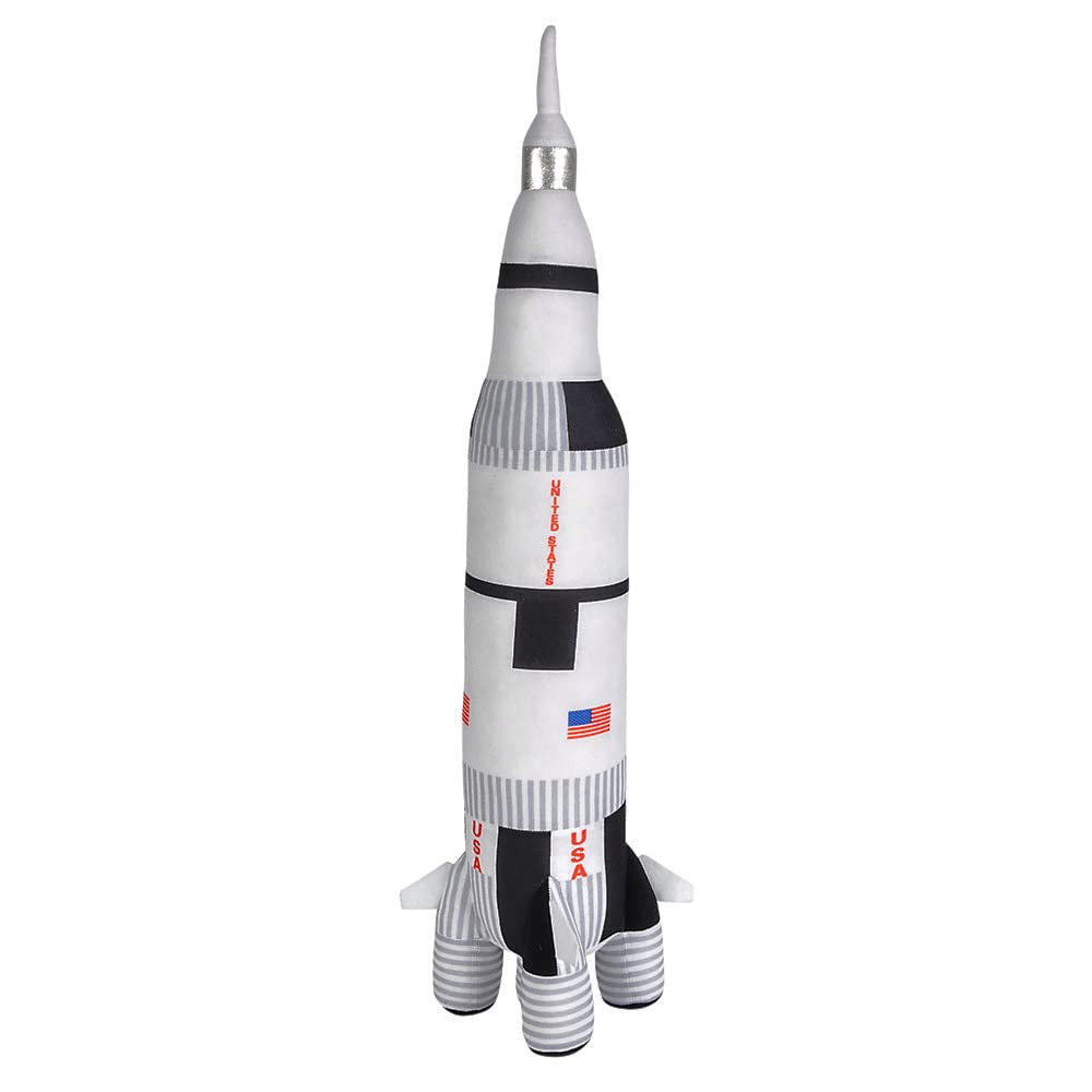 Space Shuttle Plush Toy 14 ' & Saturn Rocket 17 ', Mission Ship For Kids, Christmas & Birthday Gifts For Little Astronauts, Boys & Girls, Soft & Huggable, Fun, Great For Imaginative Play