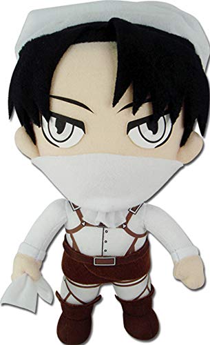Ge Animation Great Eastern Attack On Titan Cleaning Levi Ackerman Stuffed Plush, 8.5'