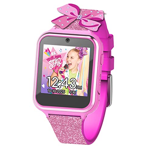 Accutime Kids Nickelodeon Jojo Siwa Educational Learning Touchscreen Smart Watch Toy For Girls, Boys, Toddlers - Selfie Cam, Lea
