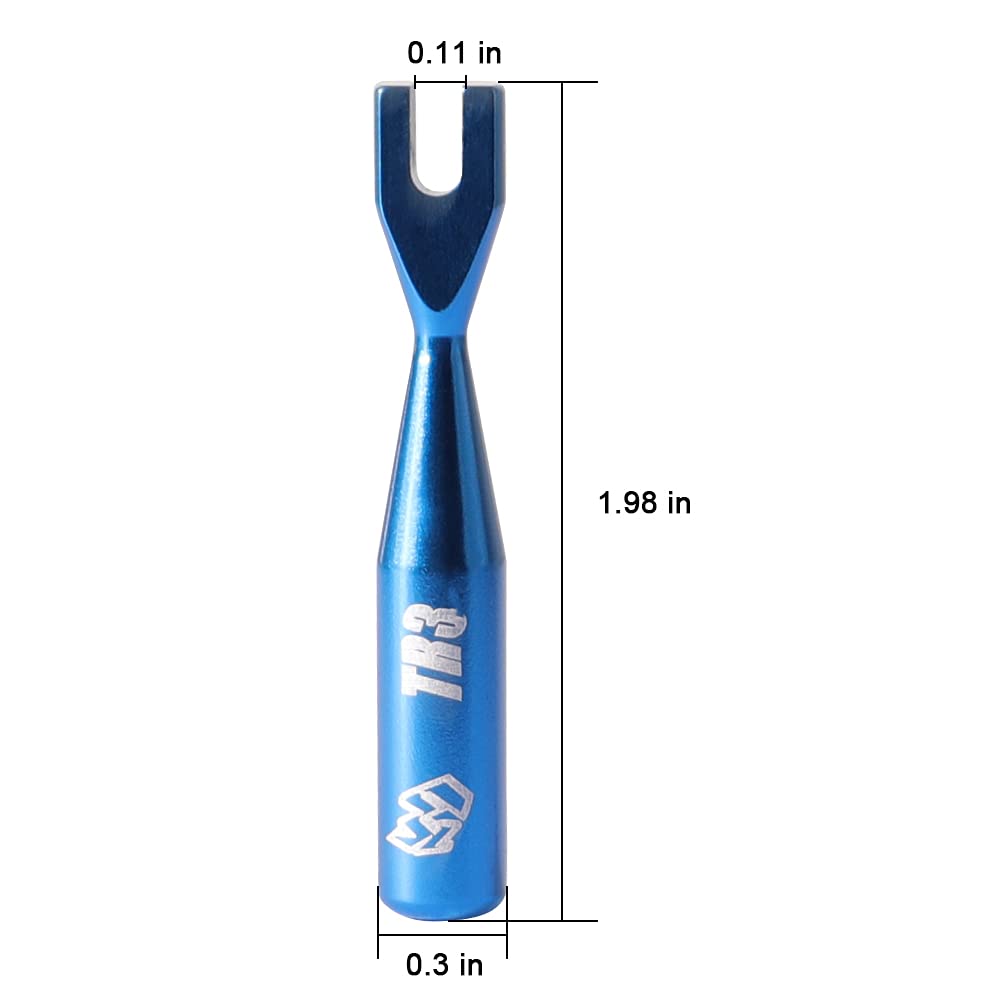 WEUSHUJI Turnbuckle Wrench,Aluminum Alloy 3/4mm Universal Turnbuckle Wrench for 1/8 1/10 Traxxas Vehicles TR3/V2(Blue)