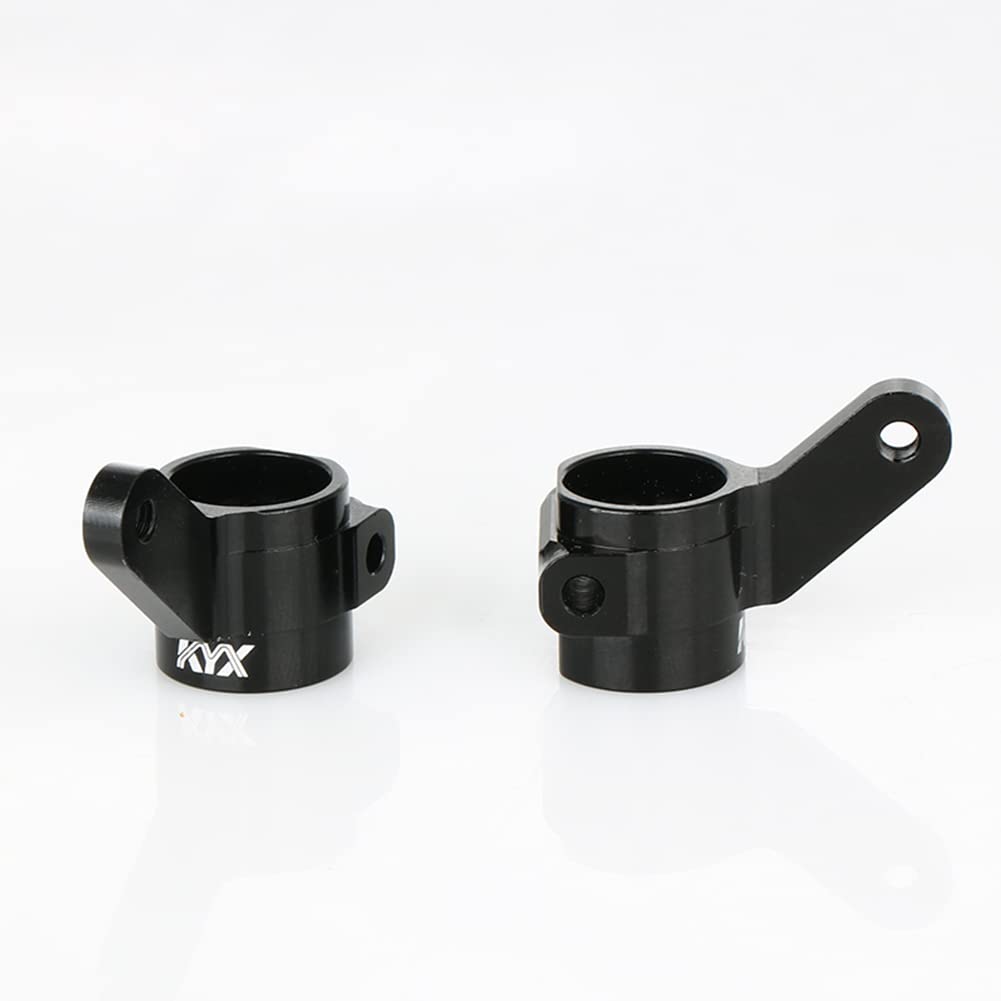 KYX Racing CNC Machined Aluminum Steering Blocks Left & Right Steering Knuckles Upgrades Parts Accessories for RC Crawler Car Tr