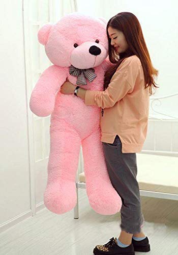Gurudev 5 Feet Long Huge Loveable Hugable Playable Soft Teddy Bear Pink (152 Cm) Best For Someone Really Special