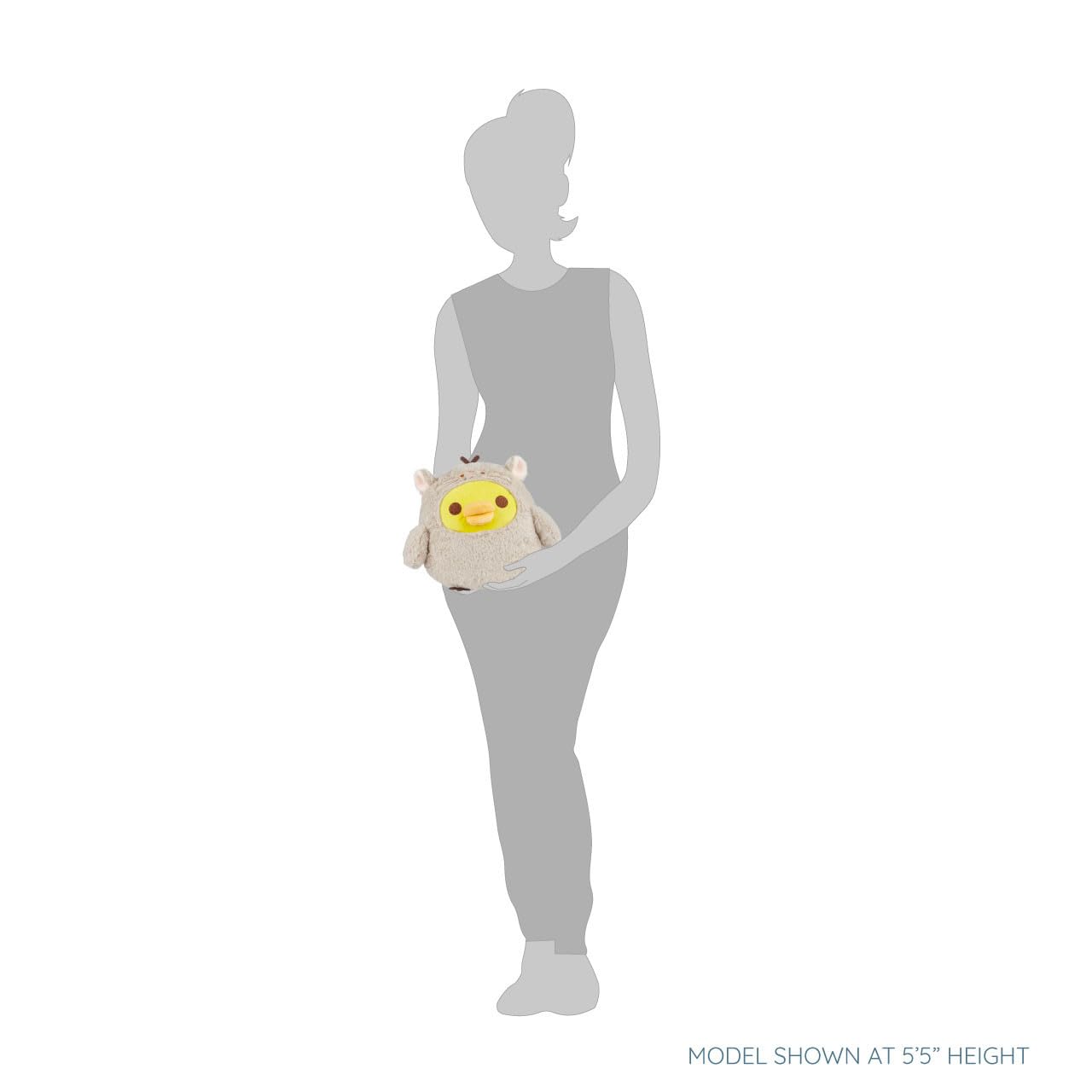 Rilakkuma Kiiroitori San-X Original Sitting Chinchilla Costume Plush - 9-inch Plush