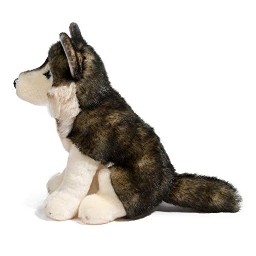 Douglas Atka Wolf Plush Stuffed Animal - Cream/Tan/Black, 11 Tall, Soft & Cuddly Toy for Kids and Collectors