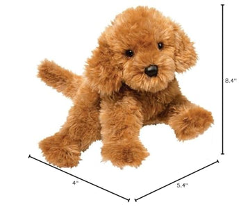 Douglas Addie Caramel Labradoodle Plush Stuffed Animal - 16 Golden Dog Toy for Kids and Pet Lovers