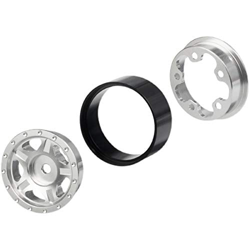 KYX Racing CNC Machined Aluminum Wheel Rims Upgrades Parts Accessories for 1/24 RC Crawler Car Axial SCX24 AXI90081 AXI00001 AXI