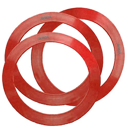 Zeekio Junior Juggling Rings - 9.5'' Diameter - Great For Beginners - Set Of 3 (Red)