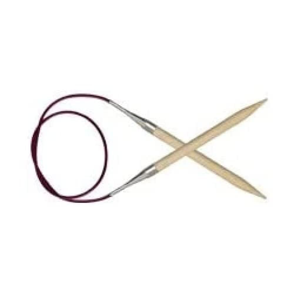 KnitPro Bamboo Circular Knitting Needle 80cm x 6mm Brown K22251