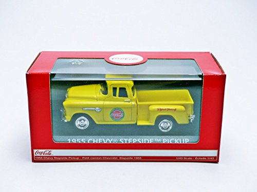 Motor City Classics 1955 Chevy Stepside Pickup Vehicle (1:43 Scale), Yellow