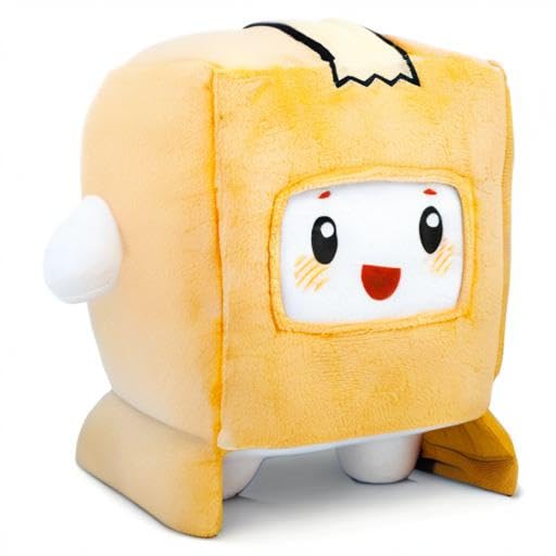 Lankybox Official Merch - 8' Boxy Plush Toy - Stuffed Plushies For Kids - Original Lanky Box Boxy Plushy - Foxy And Boxy Plush