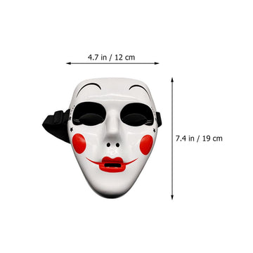 TOYANDONA 3pcs Party Mask Jester Costume Creepy Mask Full Face Mask Costume Cosplay Prop Costume Masks Fancy Dress Masks Diy Whi