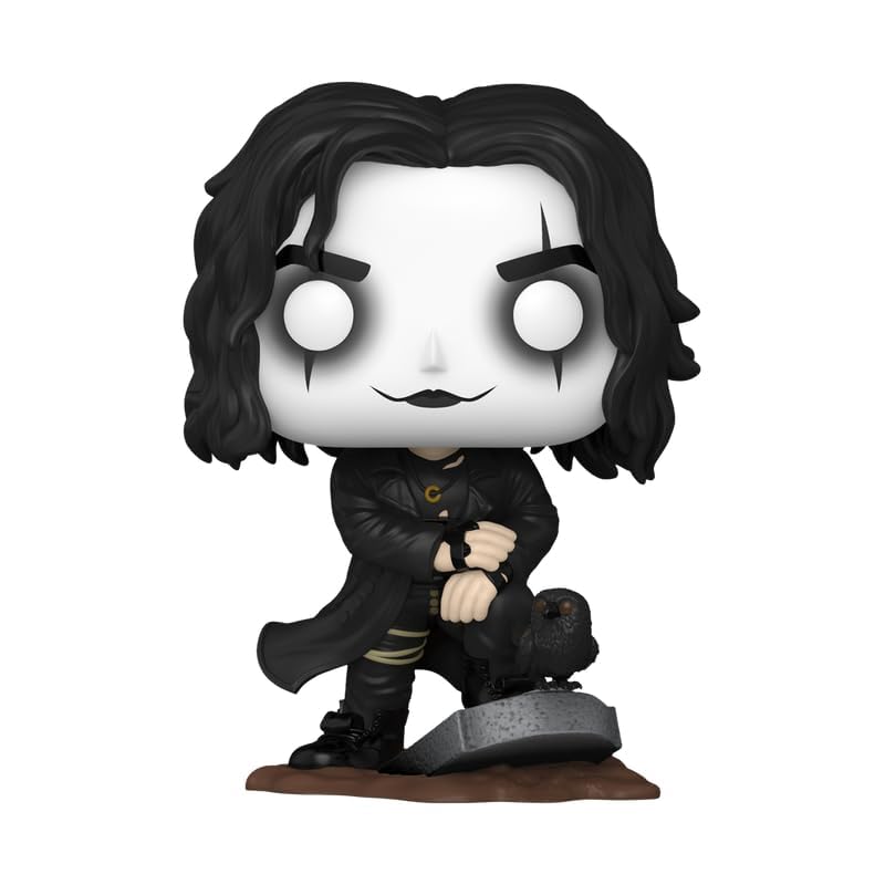 Funko Pop Movies: The Crow - Eric Draven on Tombstone Exclusive, Vinyl Figure, Black, Model FU74286