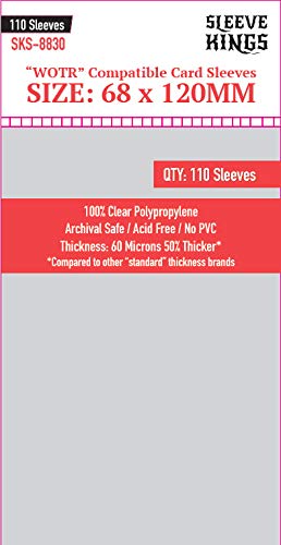 Sleeve Kings ''Wotr Perfect Compatible'' Sleeves 68 X 120 Mm (4X110 Pack, 440 Sleeves)