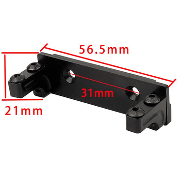 RZXYLRC 1/10 Metal Alloy Front Axle Servo Mount Holder Servo Fixed Bracket for AXI03004 Capra 1.9 RC Car Alloy Upgrade Parts (Bl