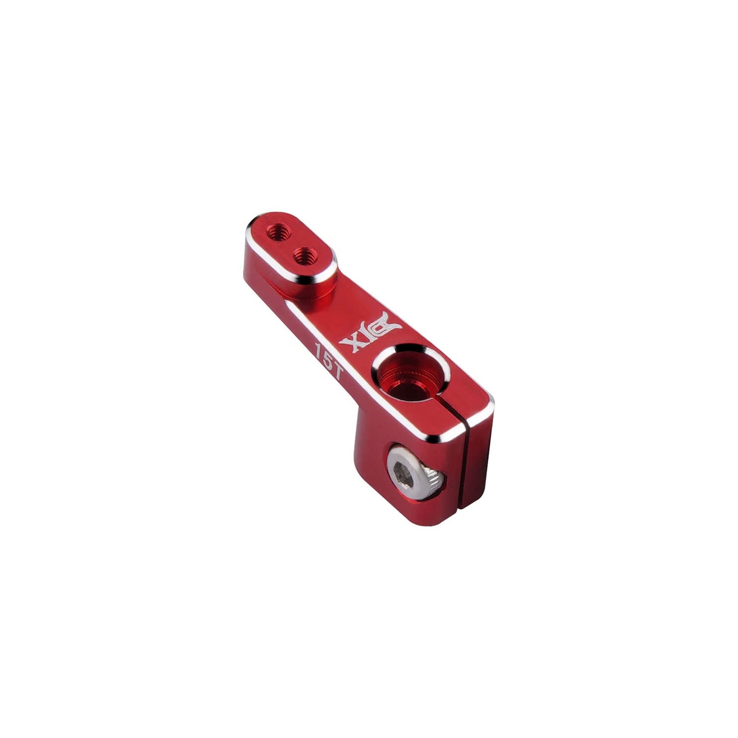 DJX 2PCS Aluminum 15T Emax Servo Horn for 1/24 RC Crawler Car Axial SCX24 90081 Upgrades Parts (Red)