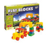 Negi Play ?Plastic Blocks Locomotive Set,Multicolor