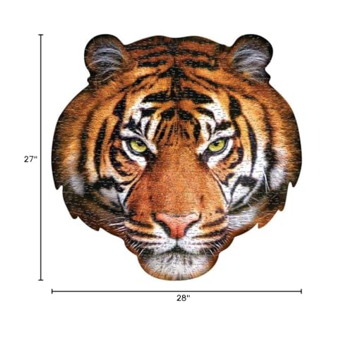Madd Capp Puzzles - I Am Tiger - 550 Pieces - Animal Shapes Jigsaw Puzzle