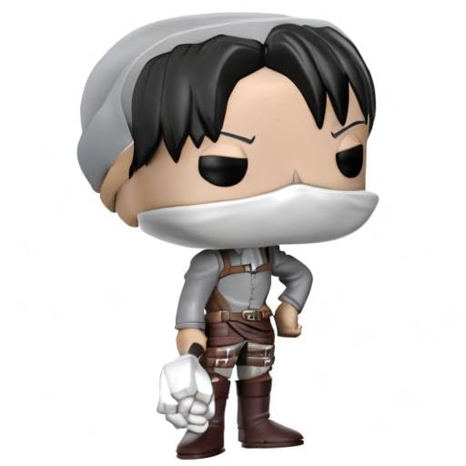 Cleaning Levi (Hot Topic Exc): Funk O Pop! Animation Vinyl Figure Bundle With 1 Compatible 'Toysdiva' Graphic Protector (239 - 14291 - B)