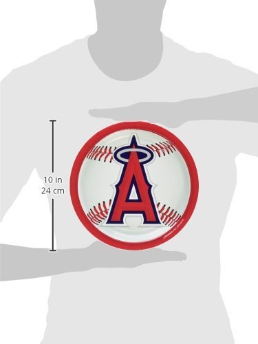 Angels™ Round Disposable Party Plates - 9' (Packs Of 18) - Perfect For Game Day Celebrations & Tailgating