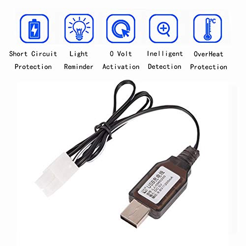 9.6V 700mAh Ni-Cd AA Battery Pack Rechargeable with Standard Tamiya Connector for Remote Control Electric Car Toys Truck Tank Ni