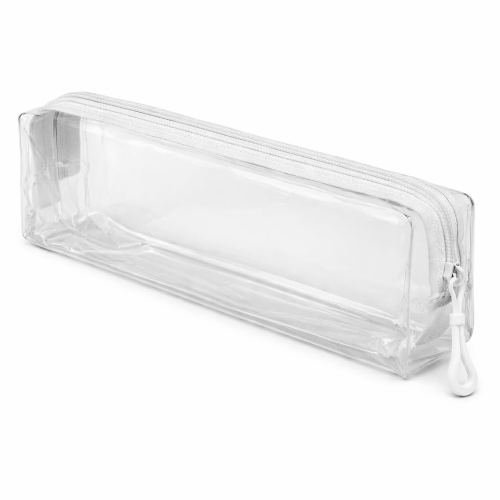 3 Zip Clear Pencil Pouch For School, Transparent Storage Case, Make Up Organizer,Multipurpose Travel Accessories, Medicine Box,